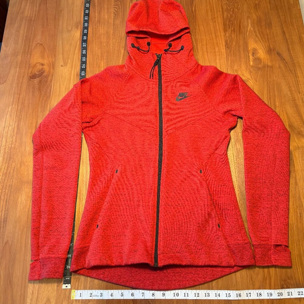 Nike Women's Running Jacket‎ with Hood Red Heather Size S